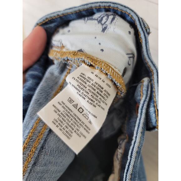 PILCRO & THE LETTERPRESS HIGH RISE SKINNY MID WASH JEANS, SZ 31 - Picture 10 of 14